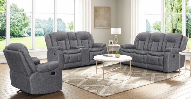 Inspired Home 4376 Tahoe Gray Manual Rocker Recliner-0