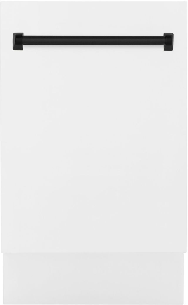 ZLINE Autograph Edition 18" White Matte Built In Dishwasher-0
