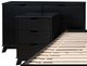 Powell® Portix 4-Piece Black King Simple Bedroom Set-1