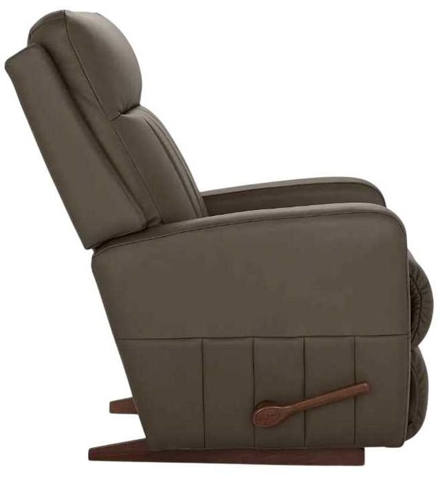 La-Z-Boy® Finley Otter Leather Manual Rocking Recliner-3