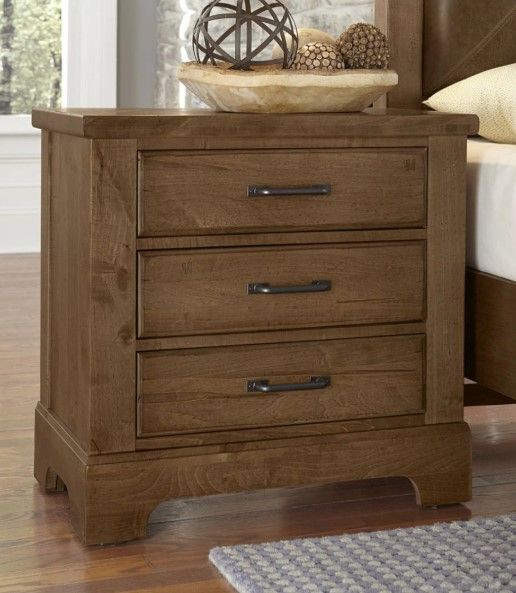 Artisan & Post by Vaughan-Bassett Cool Rustic Amber Nightstand-1