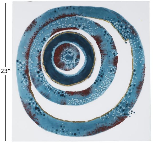 Deco Marche Blue Abstract Wall Decor-2