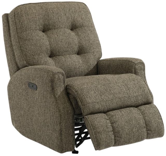 Flexsteel® Customizable Devon Fabric Power Rocking Recliner with Power Headrest-1