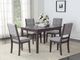 Mazin Furniture Zacharia 5 Piece Fine gray Dining Room Set-0