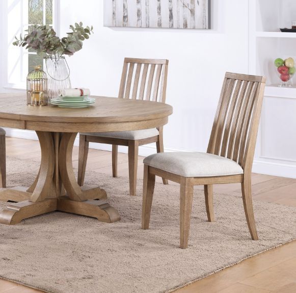 Winners Only® Nevada Brown/White Dining Side Chair-2