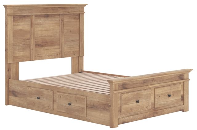 Signature Design by Ashley® Fenderport Tan Youth Full Panel Storage Bed-3