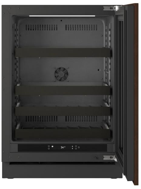 U-Line® Seamless Collection 24" 5.1 Cu. Ft. Panel Ready Beverage Center with Glass Door-1