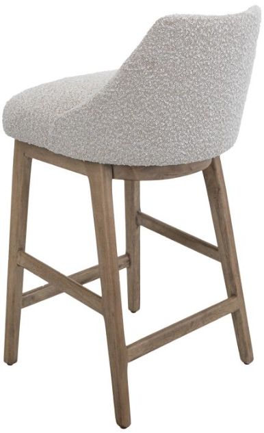 International Furniture Direct Emma Lacquer White/Pearl 30" Barstool-3