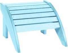 C R Plastic Aqua Footstool
