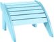 C R Plastic Aqua Footstool-0