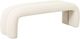 TOV Furniture Leigh Cream Channeled Bench-0
