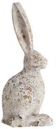 A & B Home Weathered Cement Cream 13" Rabbit Statue-1