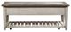 Liberty Furniture Heartland Tobacco Rectangular Ceiling Tile Cocktail Table with Antique White Base-1