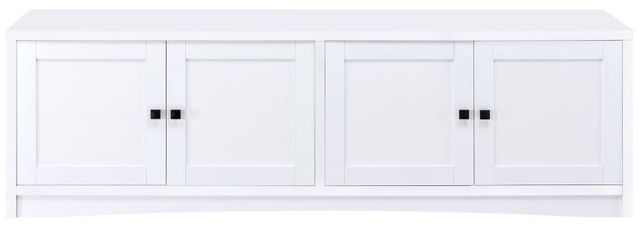 Coaster® Laughlin White Entertainment Center with Gunmetal-2