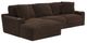Jackson Furniture Comfrey 2-Piece Chocolate Left-Arm Facing Sofa Sectional and Chaise-0