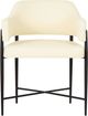 TOV Furniture Sezanne Cream/Matte Black Dining Chair-3