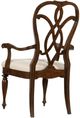 Hooker® Furniture Leesburg Alabaster/Mahogany Splat Back Dining Arm Chair-2