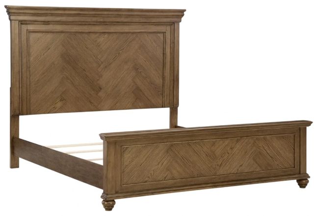 Signature Design by Ashley® Waynely Medium Brown King Panel Bed-3