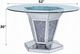 ACME Furniture Noralie Glass Top Round Dining Table with Mirrored and Faux Diamonds Base-2