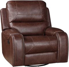 Steve Silver Co. Keily Brown Manual Swivel Glider Recliner