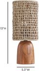 TOV Furniture Kombu Natural Small Table Lamp-2