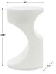 Uttermost® Stevie White Stone Composite Indoor-Outdoor Accent Table-5