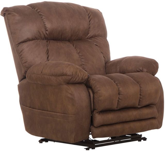 Catnapper® Dawkins Chocolate Oversized Power Lay Flat Recliner with Extra Extension Footrest