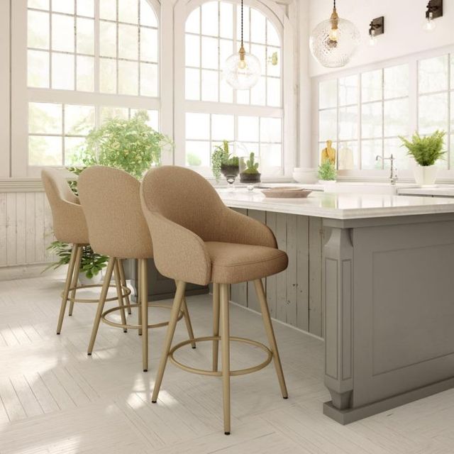 Amisco Customizable Weston Swivel Bar Stool-1