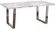 Titus Furniture T3355 White Dining Table with Chrome Legs -0