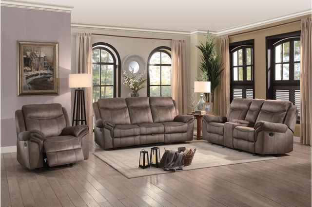 Homelegance® Aram Brown Manual Gilder Recliner-1