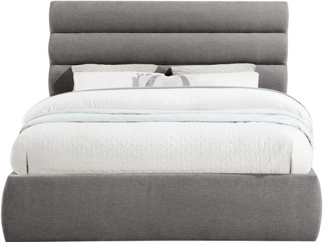 Meridian Furniture Adam Grey Queen 52" Upholstered Panel Bed-1