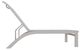 Telescope Casual Kendall Abalone/Warm Gray Aluminum/Fabric Outdoor Sling Stacking Armless Lay-Flat Chaise-2