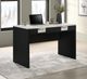 Crown Mark Rangley Black Writing Desk with White Surface-1