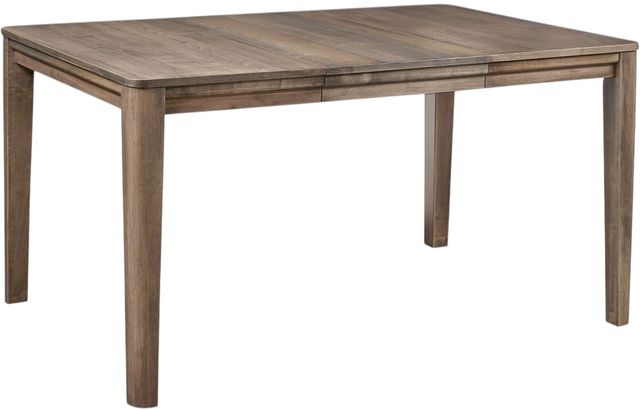 Bassett® Furniture Origins Dandridge Fog Square Dining Table with 2 Leaves-0