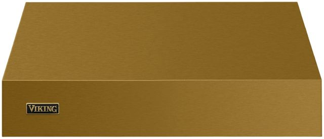 Viking 5 Series 30" Golden Hour Wall Mounted Range Hood with Brushed Brass Trim-0