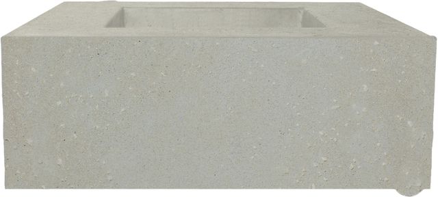XO 36" Limestone Natural Gas Fire Table-0