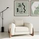 VIG Furniture Modrest Fleury Cream/Walnut Lounge Chair-2