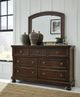 Millennium® by Ashley® Porter Rustic Brown Dresser and Mirror-4