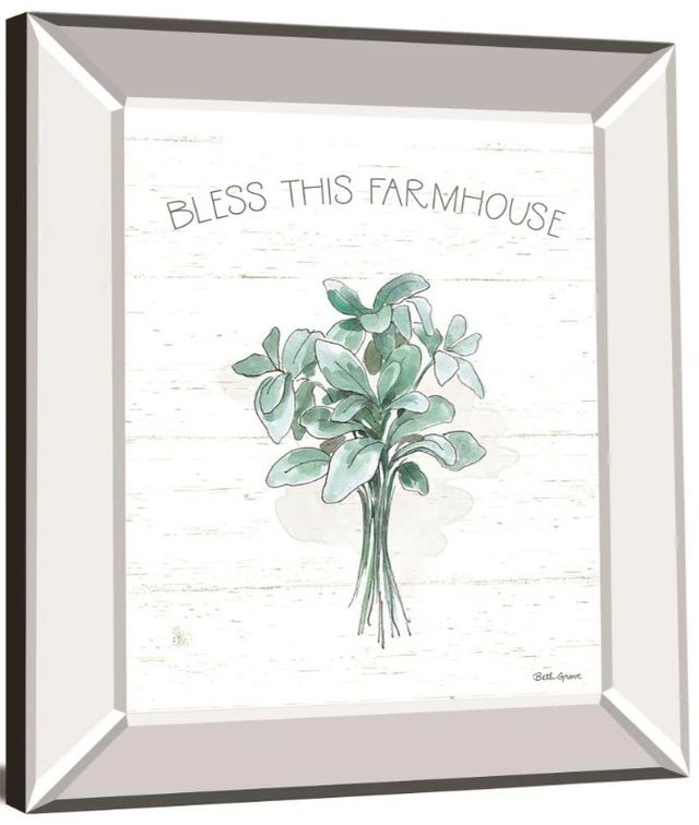 Classy Art Farmhouse Cotton VI by Beth Grove Mirror Framed Wall Art-1