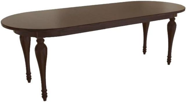 Mavin Customizable 72" Oval Extendable Dining Table with 18" Leaf-0