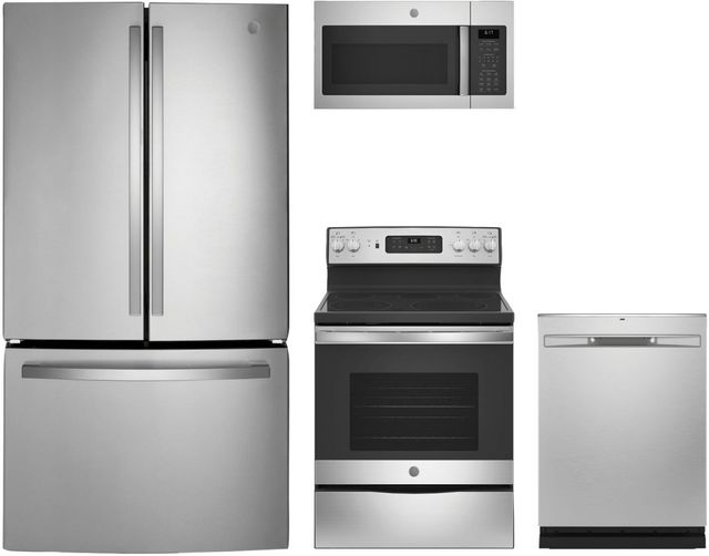 GE® 4 Piece Stainless Steel Kitchen Package-0