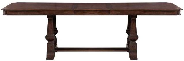 Liberty Furniture Provence Park Chateau Brown Trestle Dining Table-2