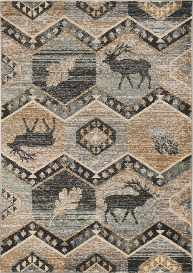 KAS Rugs Chester 5637 Seafoam Woodlands 5'x8' Rug-0