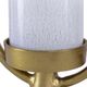 A & B Home Bascom 2-Piece Matte Gold/White Oval Halo Hurricane Candle Holder Set-3