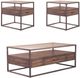 Liberty Furniture Jamestown 3-Piece Clear/Tobacco Table Set-0