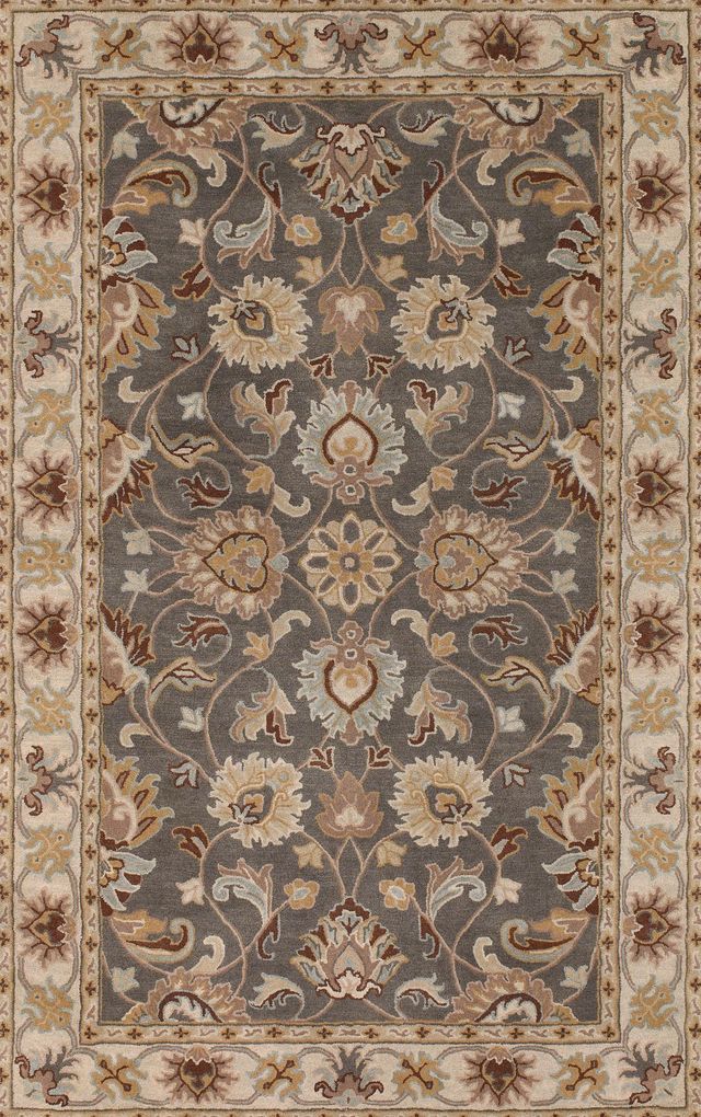 Surya Caesar Gray Multi Floral 5'x8' Area Rug-0