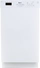 Avanti® 18" White Front Control Built In Dishwasher-0
