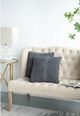 A & B Home Gray Cable Knit Throw Pillow-2