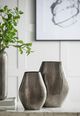 A & B Home Gray Layered Oval Vase-5