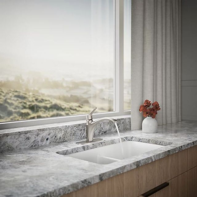 KOHLER® Rival® Vibrant Stainless Single-Handle Kitchen Sink Faucet-4